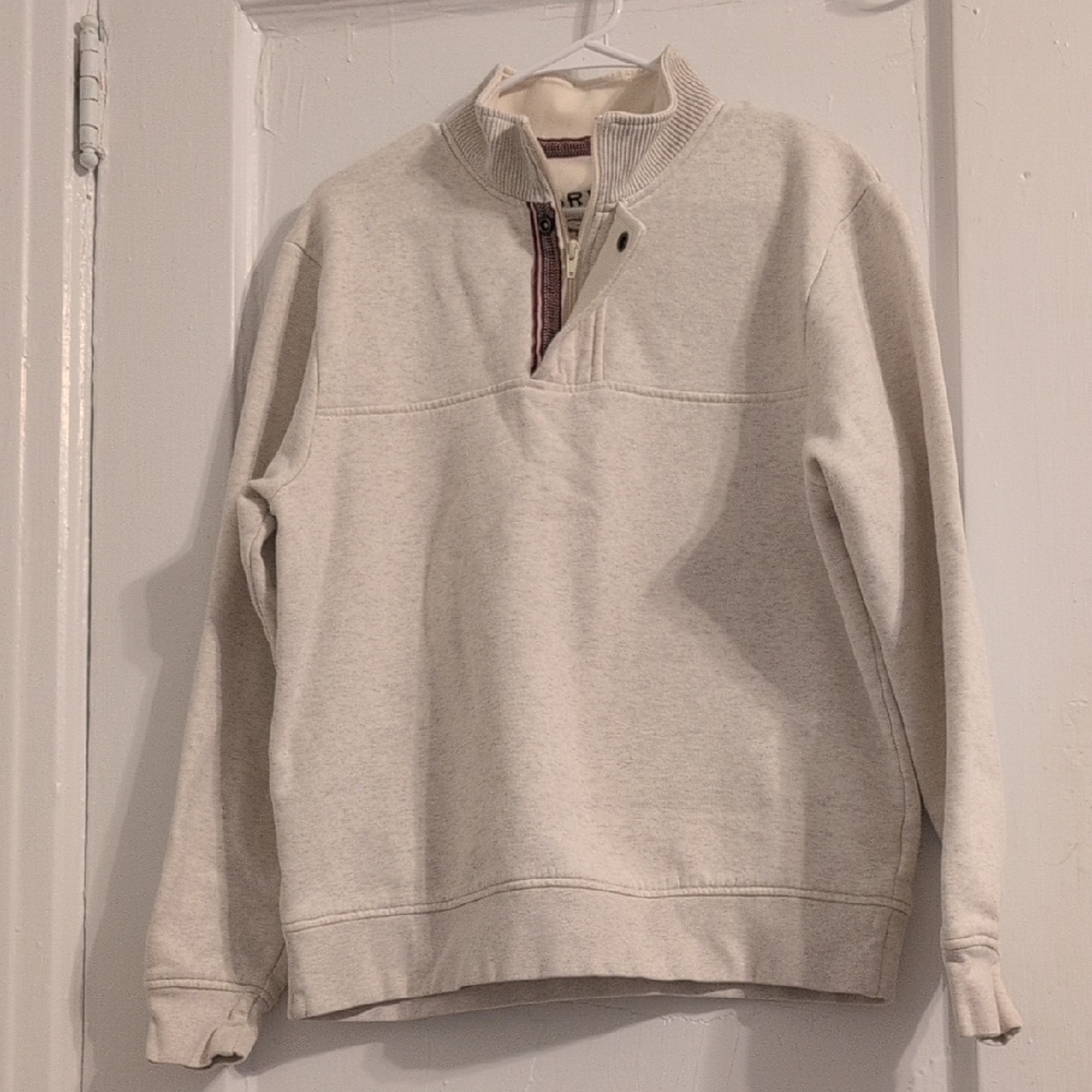 Orvis Signature Softest Quarter Snap Pullover-Oatmeal Heather M